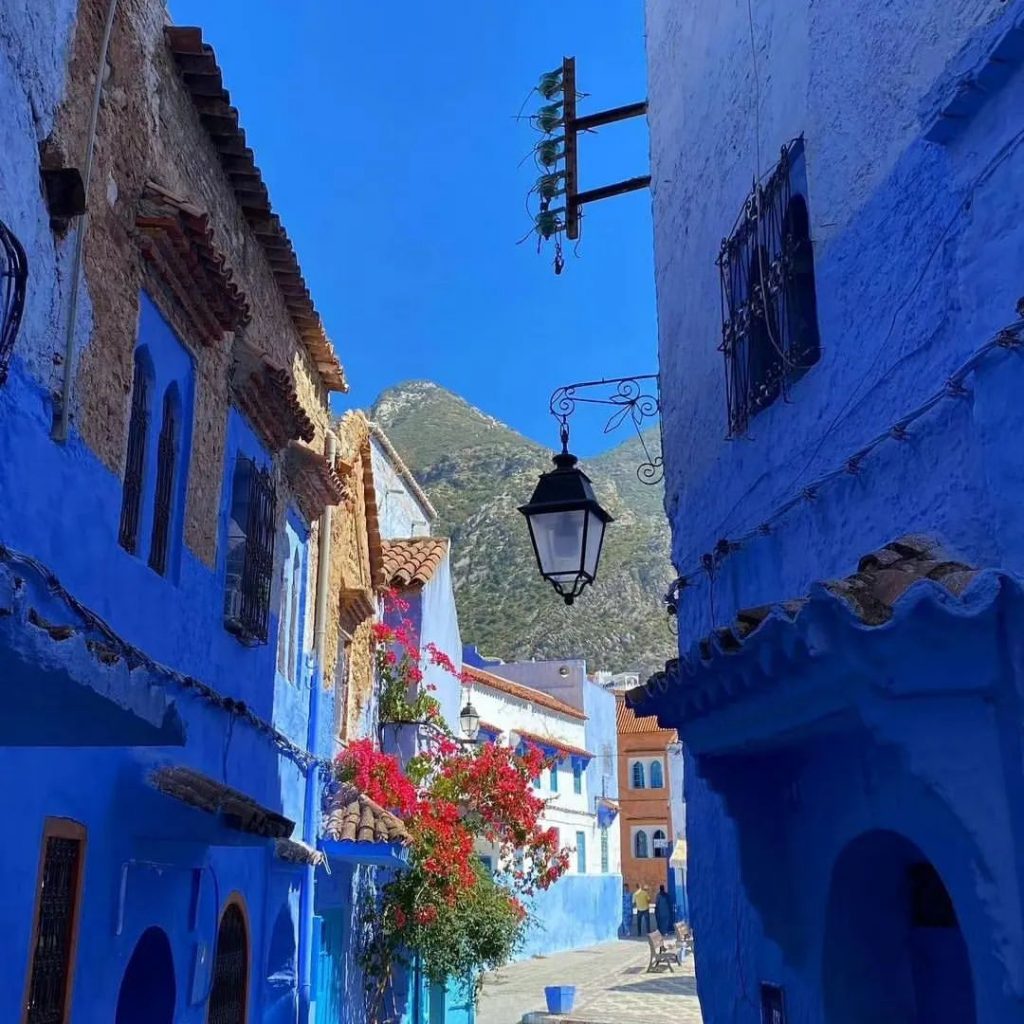 A street in Chefchaouen, Morocco